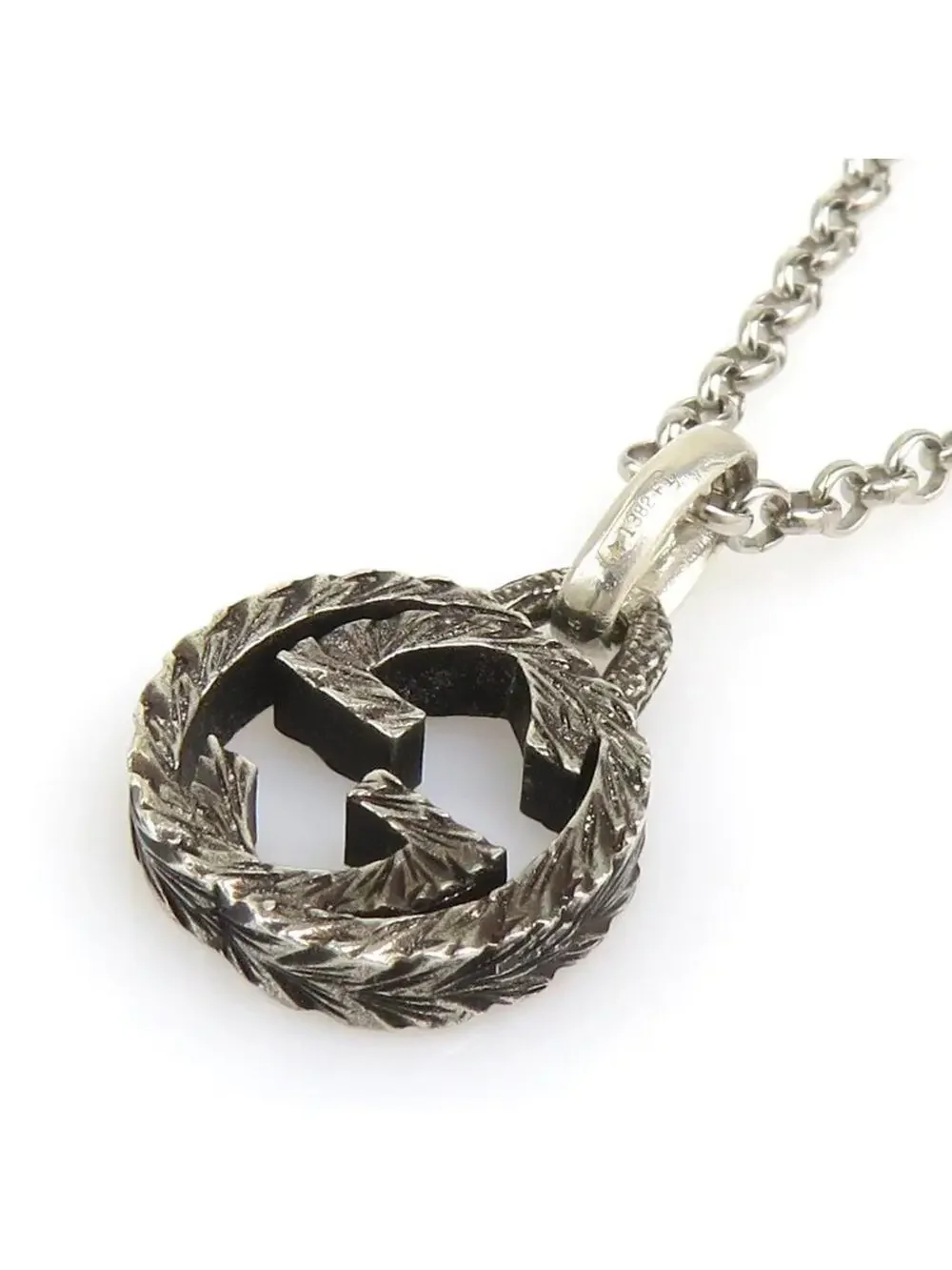 Auth Gucci Interlocking G Necklace #329689G19B